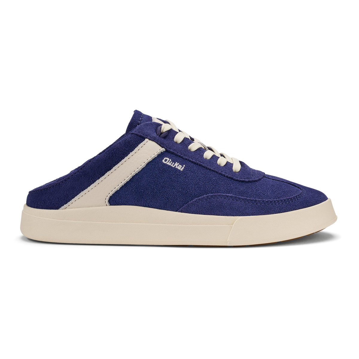 Hā‘upu Women’s Leather Sneakers - Navy / Off White | Women OluKai on sale