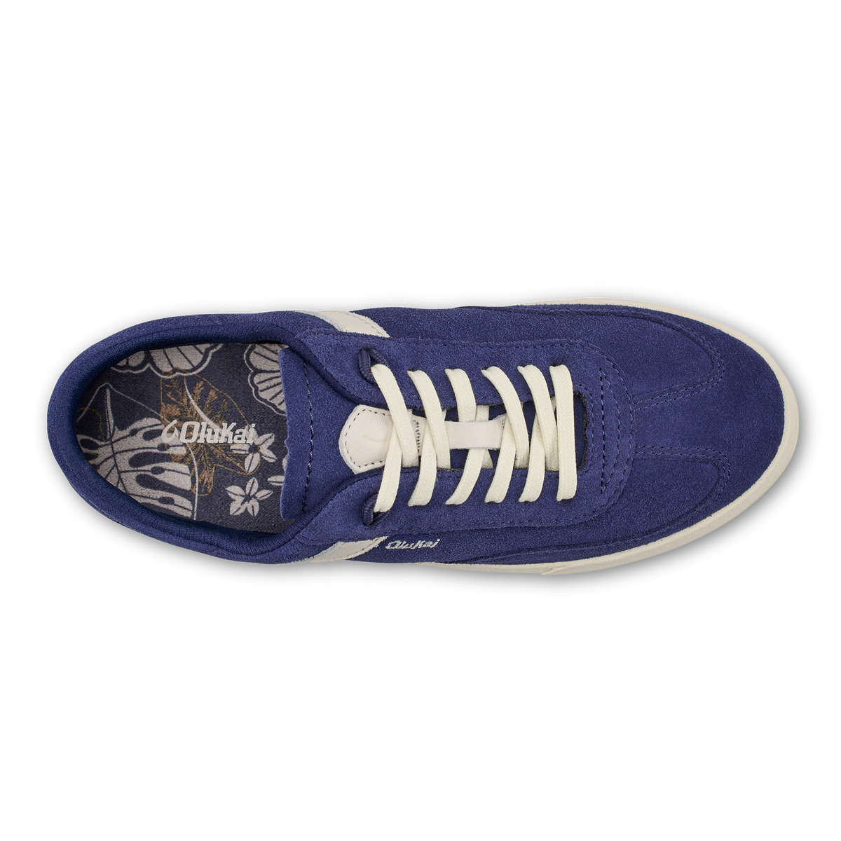 Hā‘upu Women’s Leather Sneakers - Navy / Off White | Women OluKai on sale