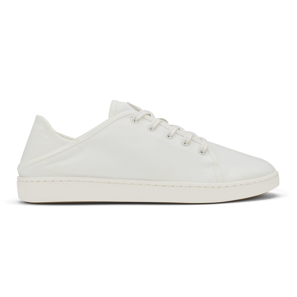 OluKai Pehuea Lī Canvas Women's Sneakers - Bright White | Women OluKai cheap