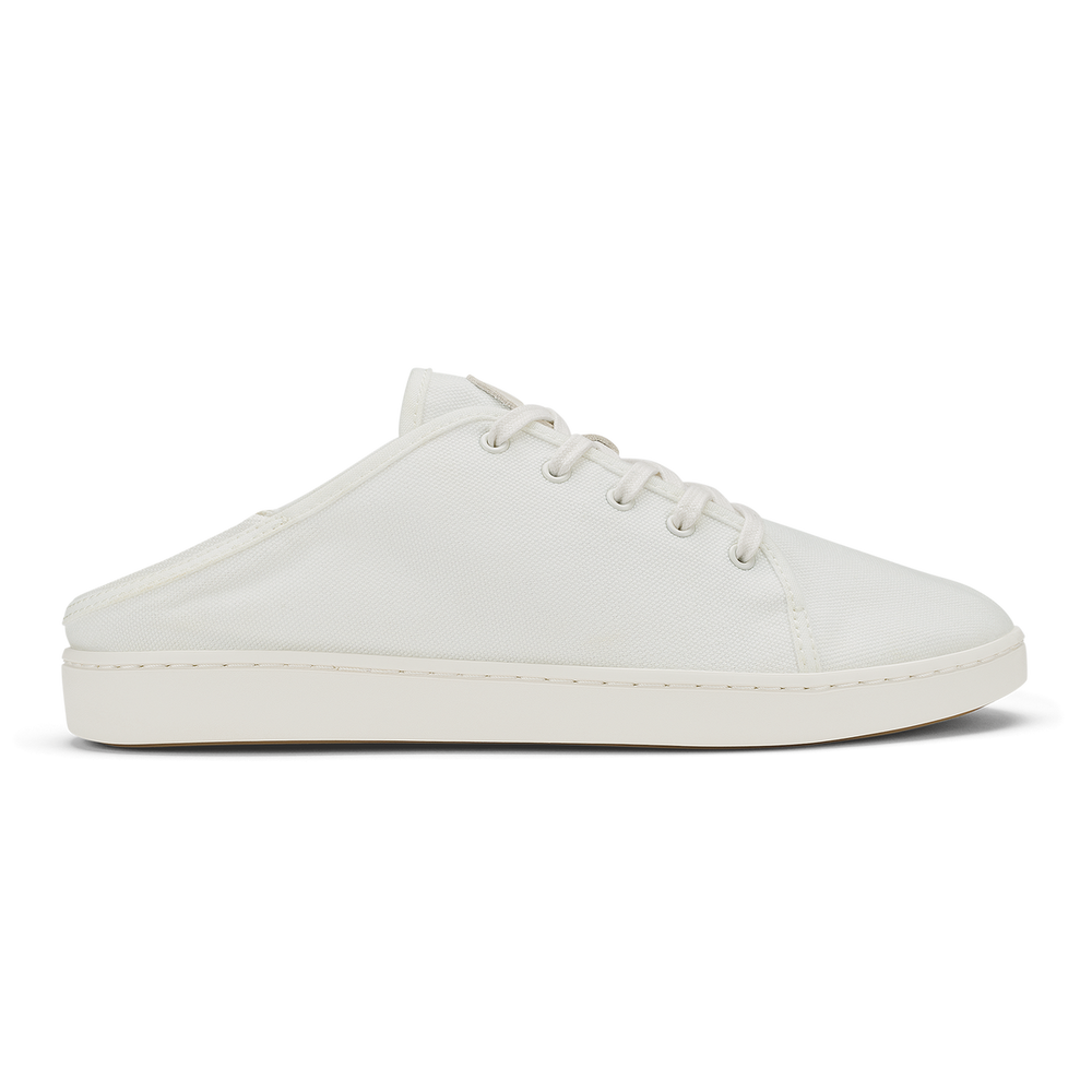 OluKai Pehuea Lī Canvas Women's Sneakers - Bright White | Women OluKai cheap