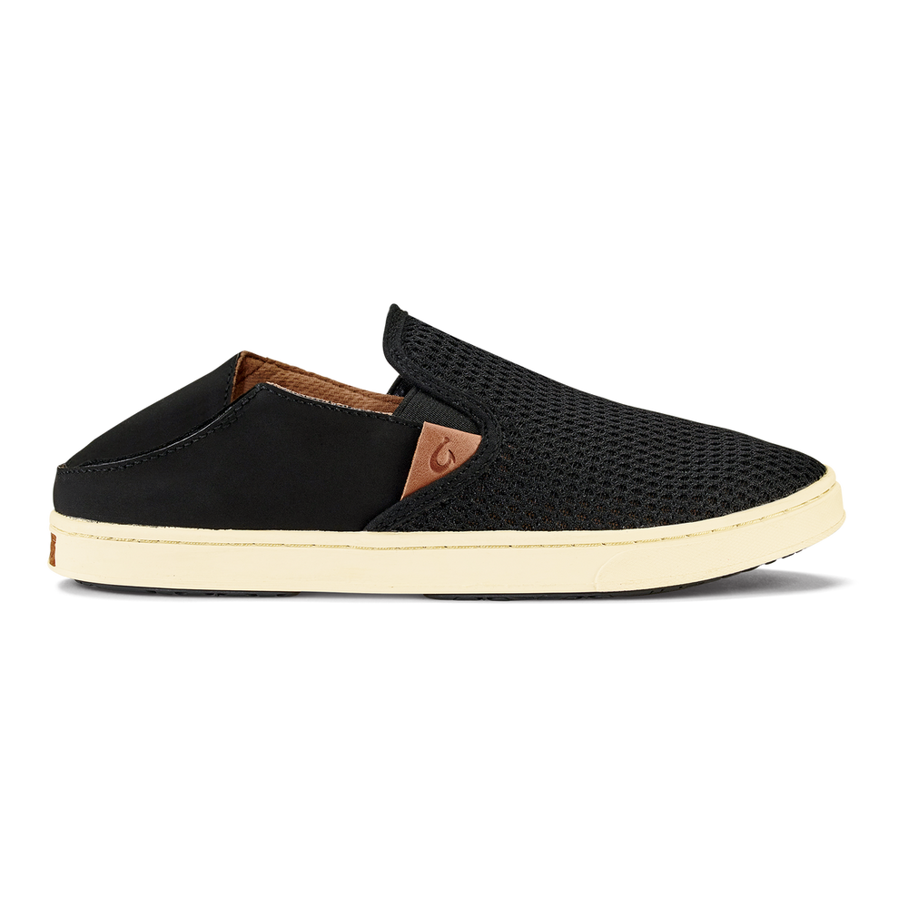 Pehuea Women's Breathable Slip-On Sneakers - Black | Women OluKai for sale
