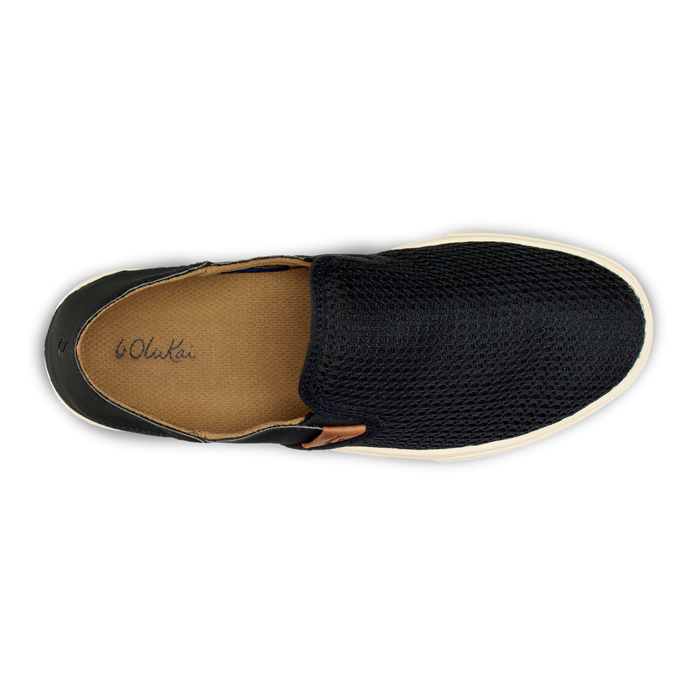 Pehuea Women's Breathable Slip-On Sneakers - Black | Women OluKai for sale