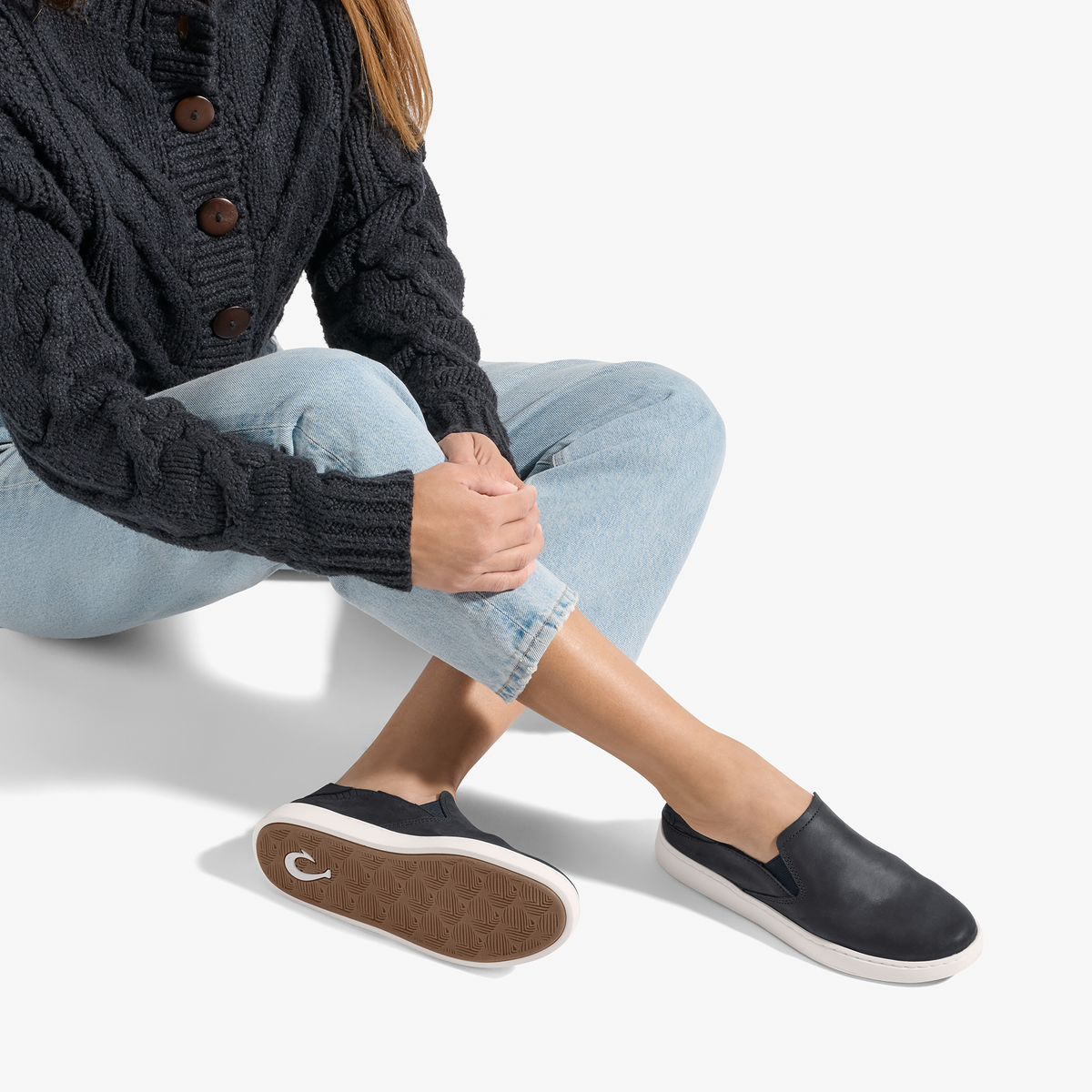 Pehuea Leather - Onyx / Onyx | Women OluKai outlet