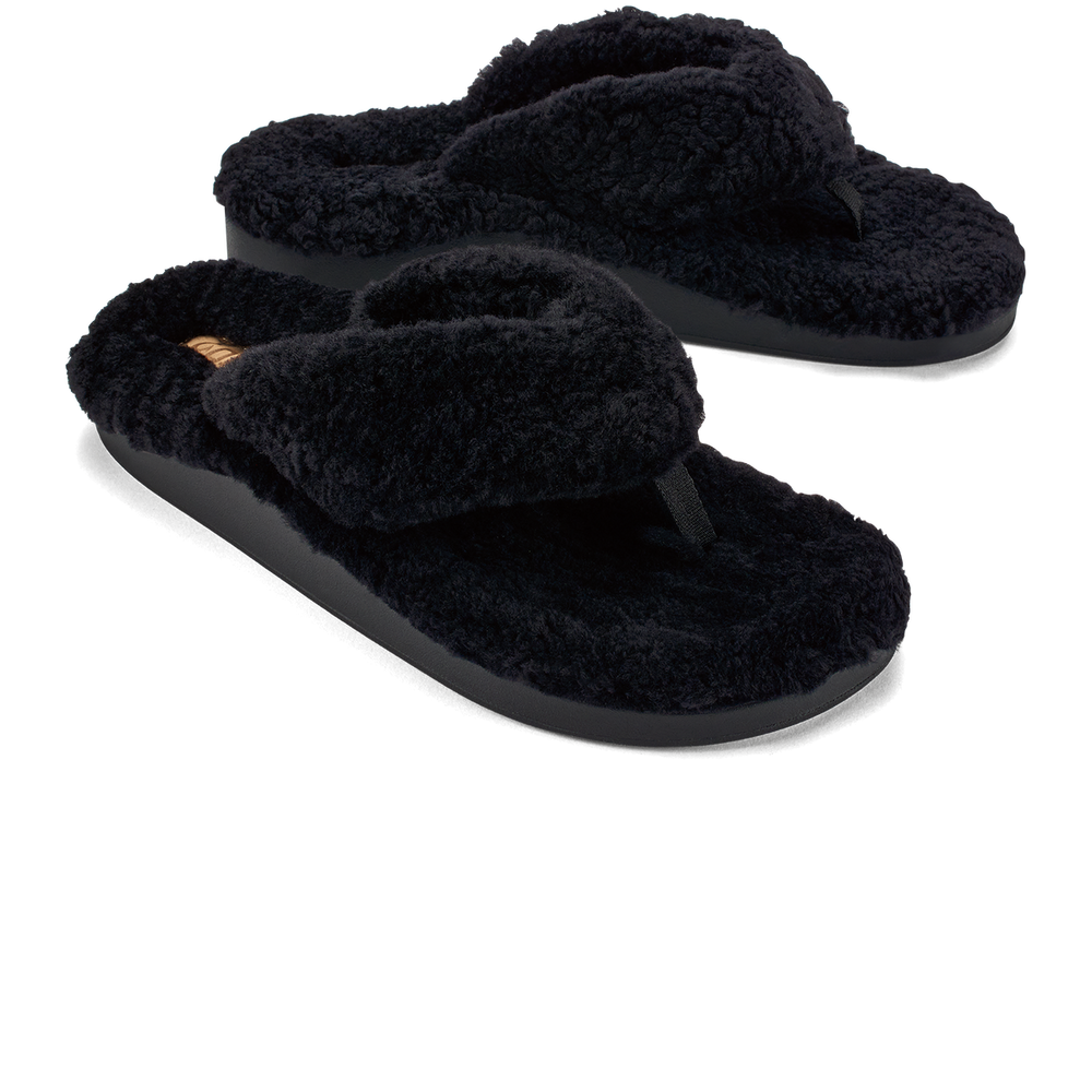 Kīpe'a Heu Women‘s Flip Flop Slippers - Black | Women OluKai sale