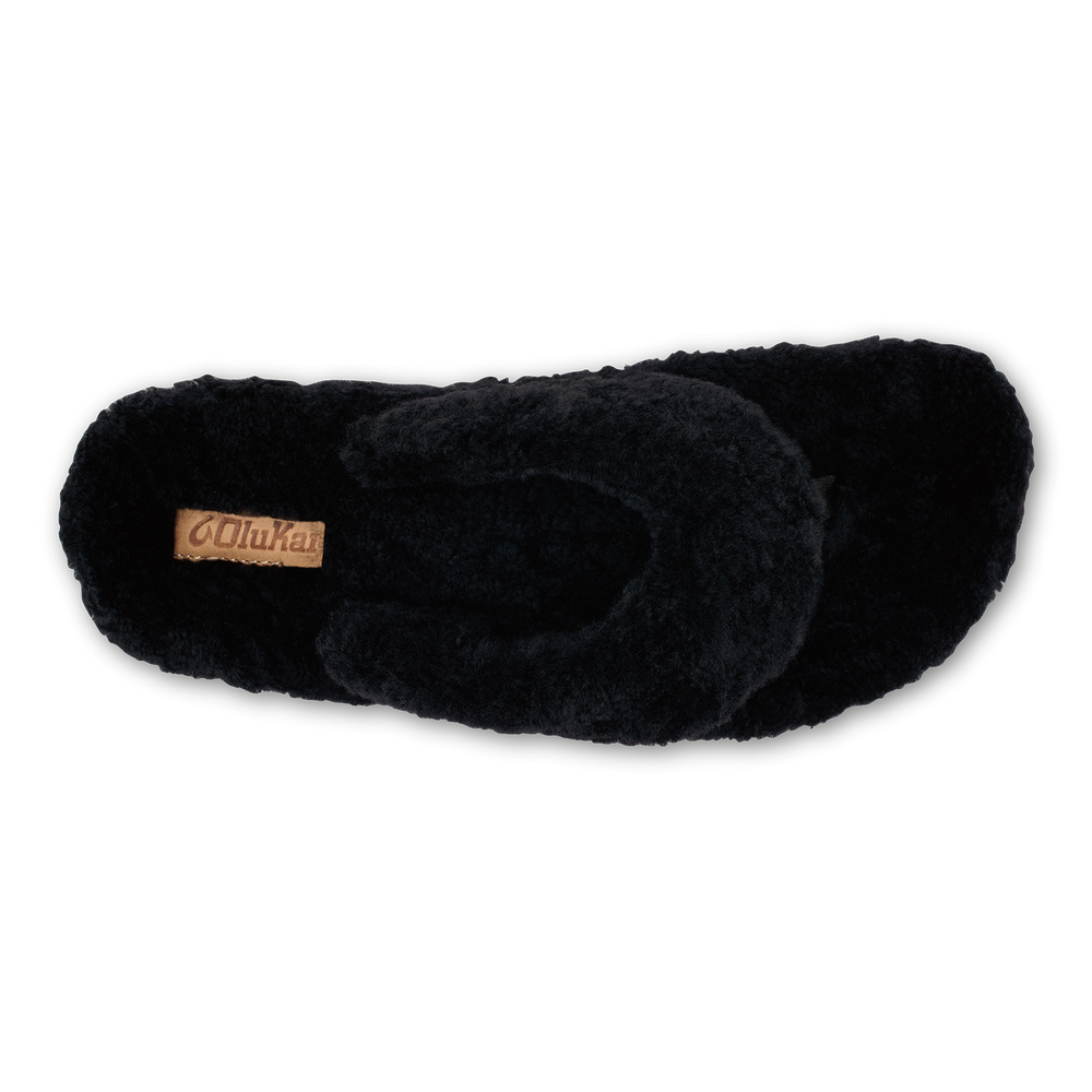Kīpe'a Heu Women‘s Flip Flop Slippers - Black | Women OluKai sale