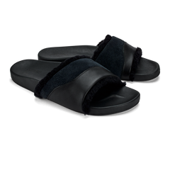 Hō‘ala Slide Women’s Slide Slipper Sandals - Black | Women OluKai for sale