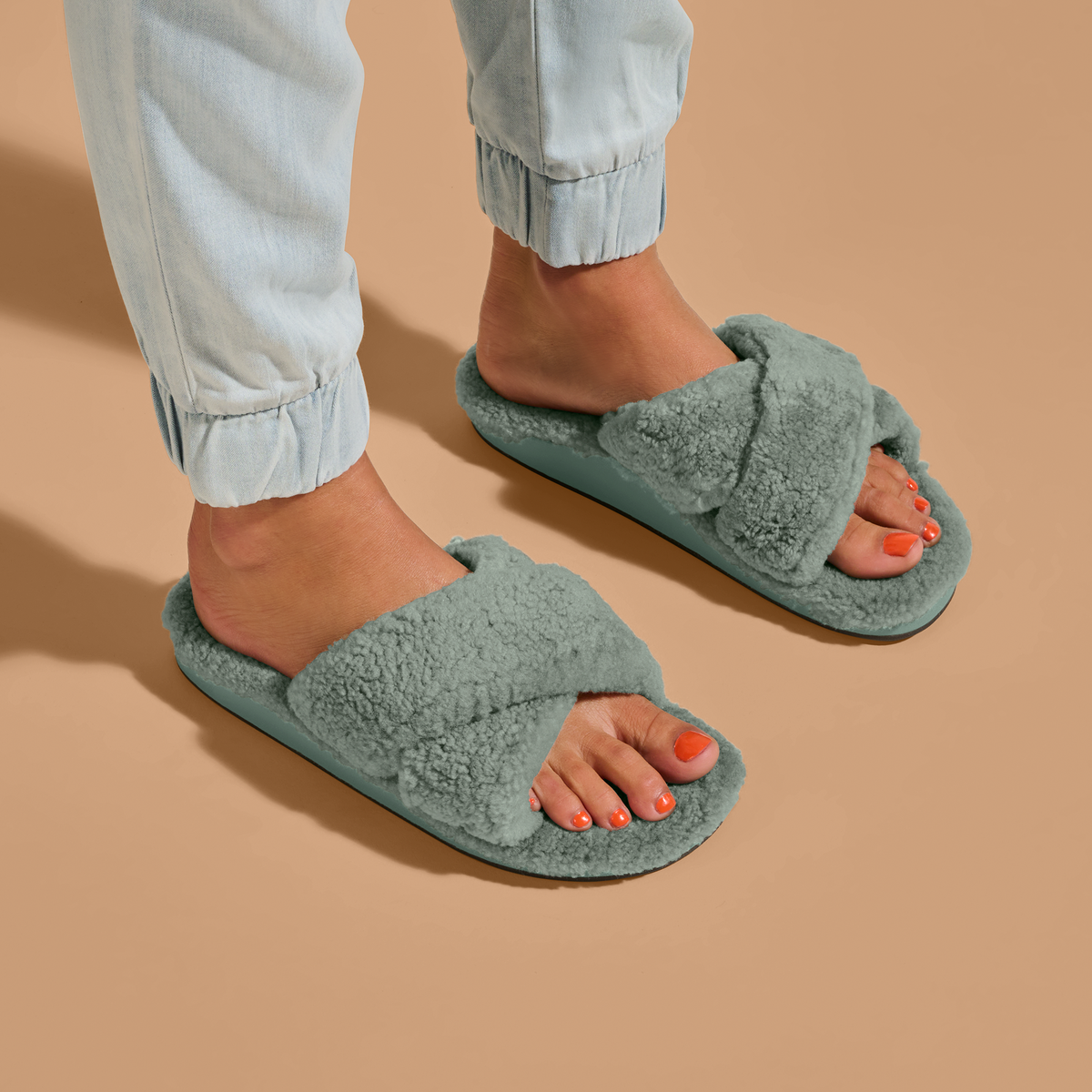 Hila Heu Women’s Slide Slipper Sandals - Muted Green | Women OluKai sale