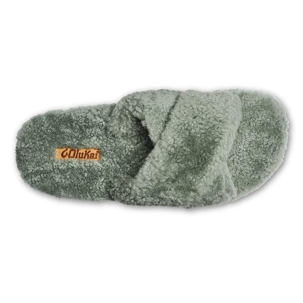 Hila Heu Women’s Slide Slipper Sandals - Muted Green | Women OluKai sale