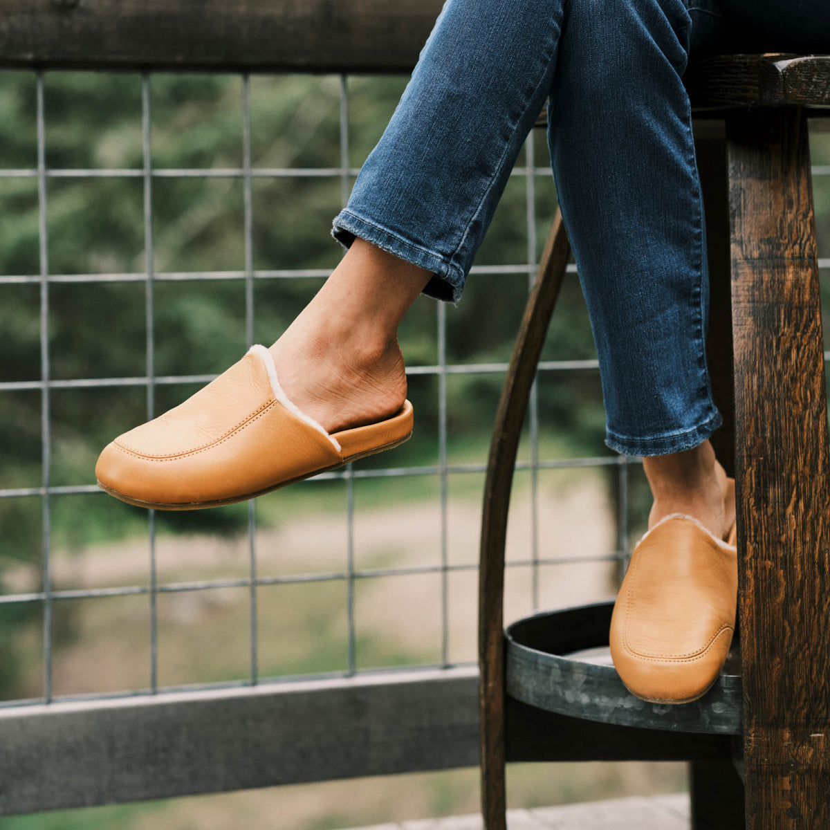Kōnea Women’s Leather Slipper Mules - Saddle | Women OluKai discount