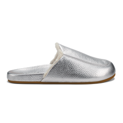 Kōnea Women’s Leather Slipper Mules - Silver | Women OluKai cheap