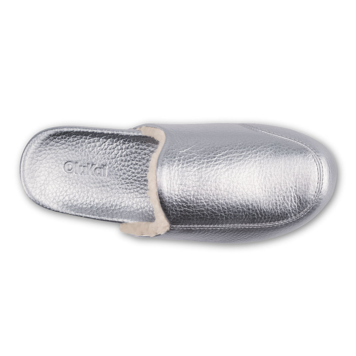 Kōnea Women’s Leather Slipper Mules - Silver | Women OluKai cheap