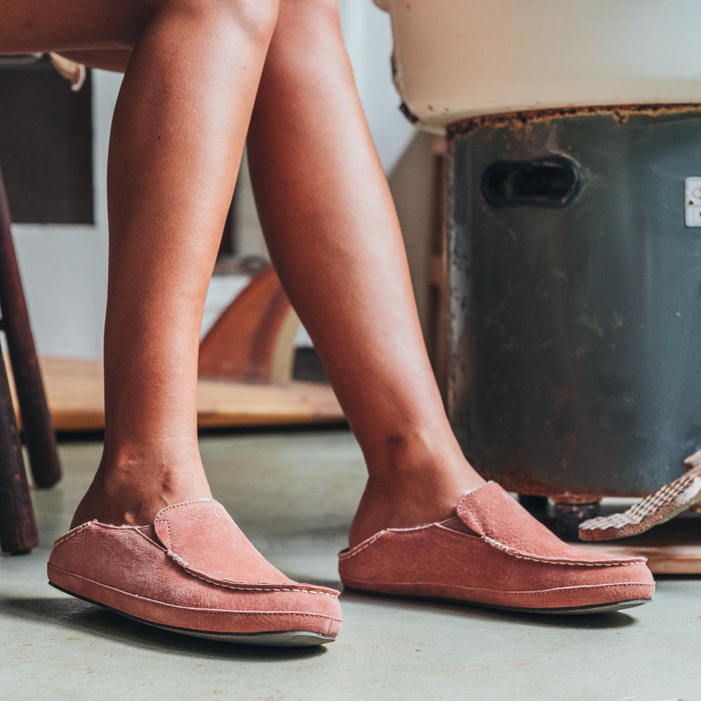 Nohea Women's Leather Slippers - Cedarwood | Women OluKai outlet