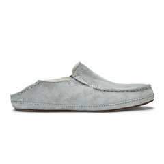Nohea Women's Leather Slippers - Pale Grey | Women OluKai for sale