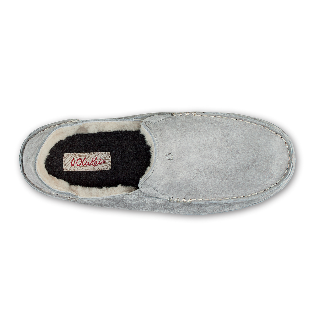 Nohea Women's Leather Slippers - Pale Grey | Women OluKai for sale