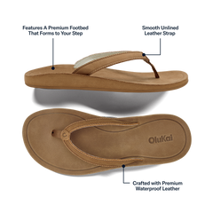 Southshore Women’s Waterproof Leather Sandals - Toffee | Women OluKai sale