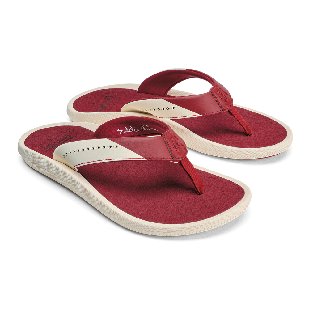 Ulele - Off White / Deep Red | Women OluKai cheap