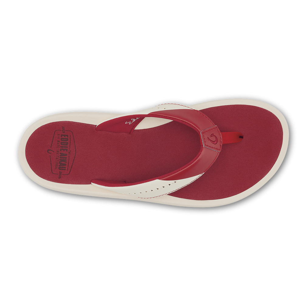 Ulele - Off White / Deep Red | Women OluKai cheap
