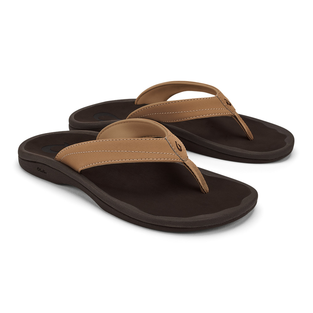 ‘Ohana Women's Beach Sandals - Almond / Dark Java | Women OluKai discount