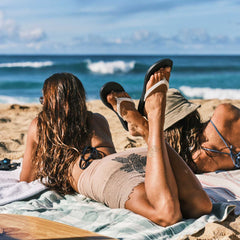 ‘Uiki Women’s Everyday Beach Sandals - Bright White / Lava Rock | Women OluKai near me