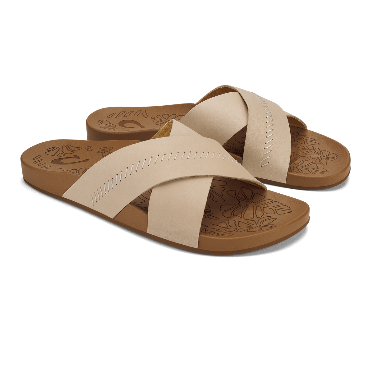 Kipe‘a ‘Olu Women‘s Slide Sandals - Puka / Tan | Women OluKai near me