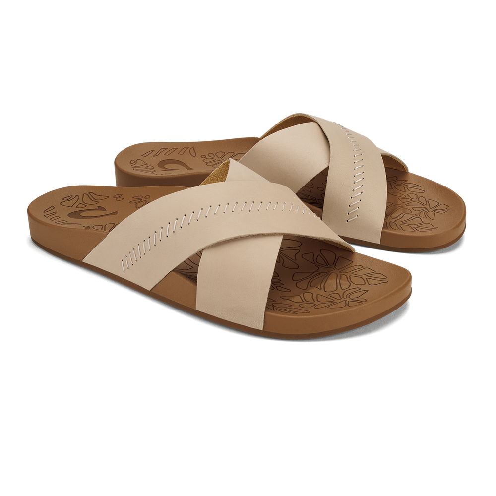 Kipe‘a ‘Olu Women‘s Slide Sandals - Puka / Tan | Women OluKai near me