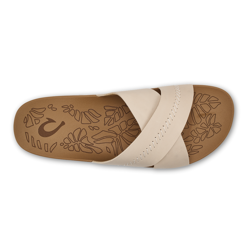 Kipe‘a ‘Olu Women‘s Slide Sandals - Puka / Tan | Women OluKai near me