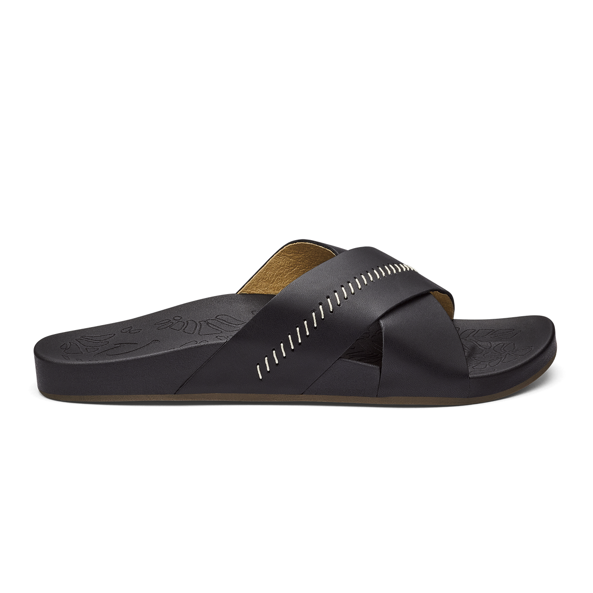 Kipe‘a ‘Olu Women‘s Slide Sandals - Black | Women OluKai for sale