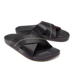 Kipe‘a ‘Olu Women‘s Slide Sandals - Black | Women OluKai for sale