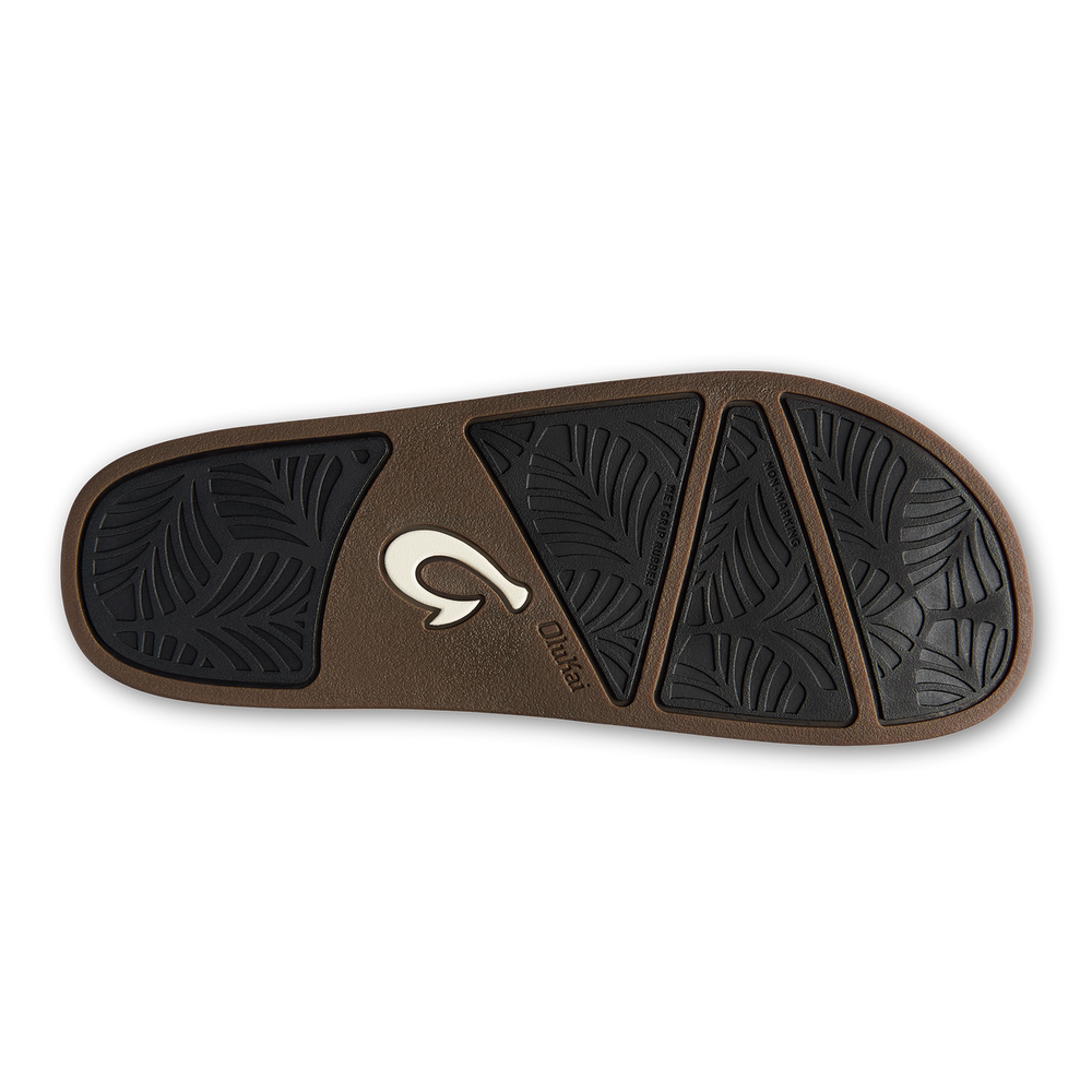 Kāmola Women’s Leather Slide Sandals - Black | Women OluKai cheap
