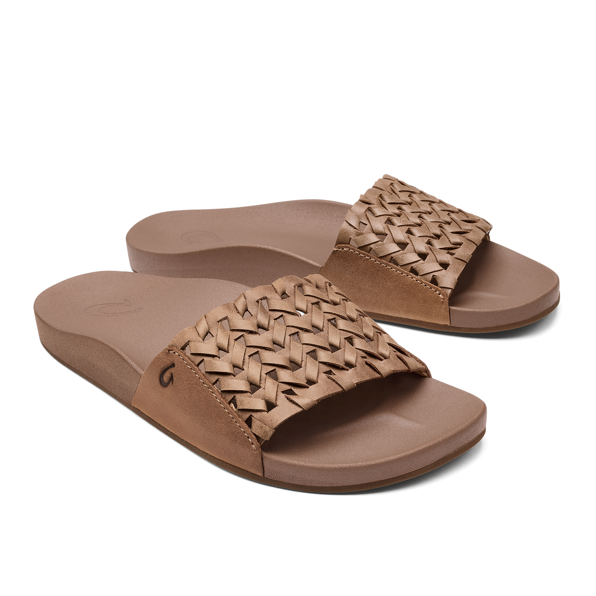 Kāmola Women’s Leather Slide Sandals - Tan | Women OluKai outlet