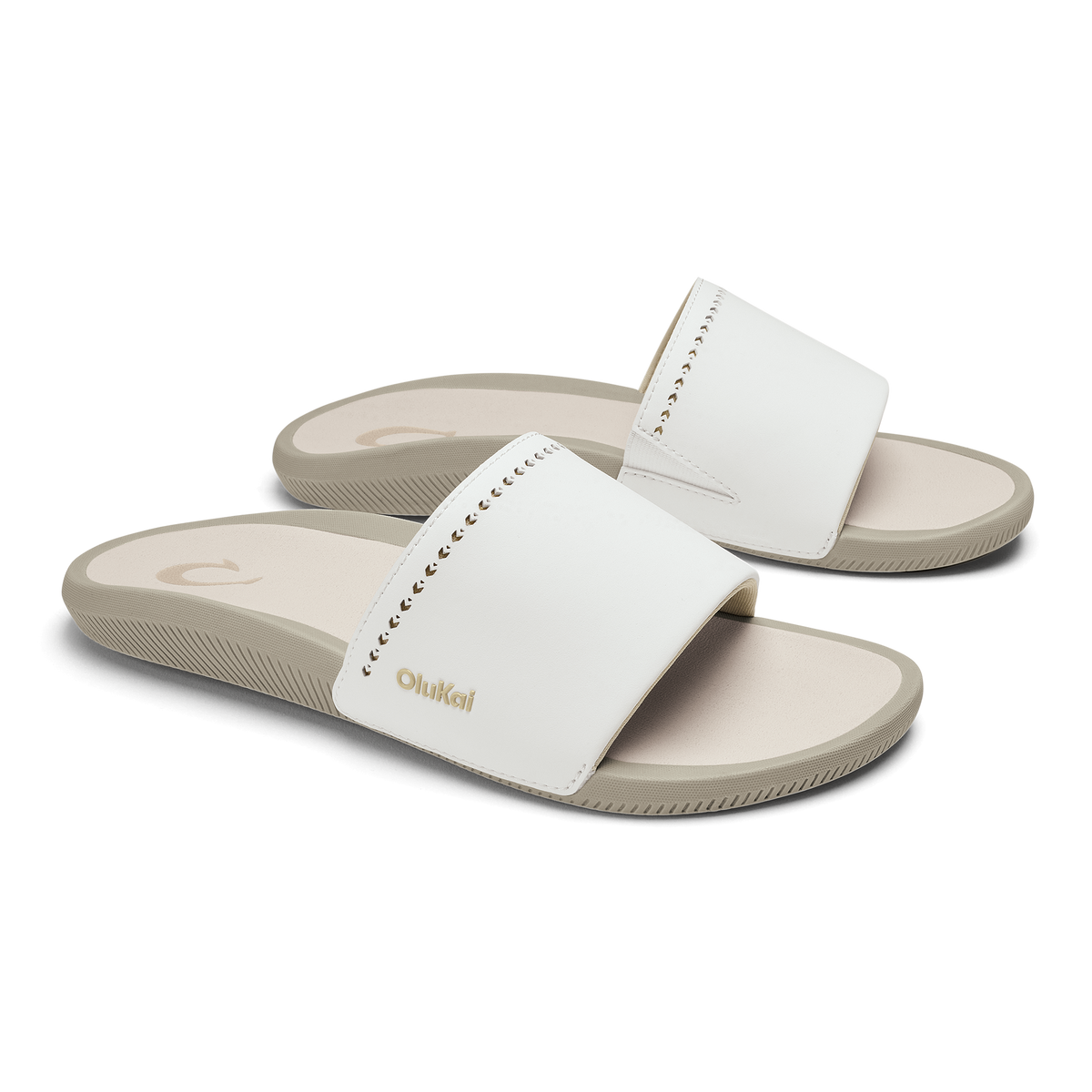 Ulele Slide - Bright White / Tapa | Women OluKai near me