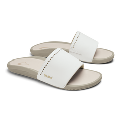 Ulele Slide - Bright White / Tapa | Women OluKai near me