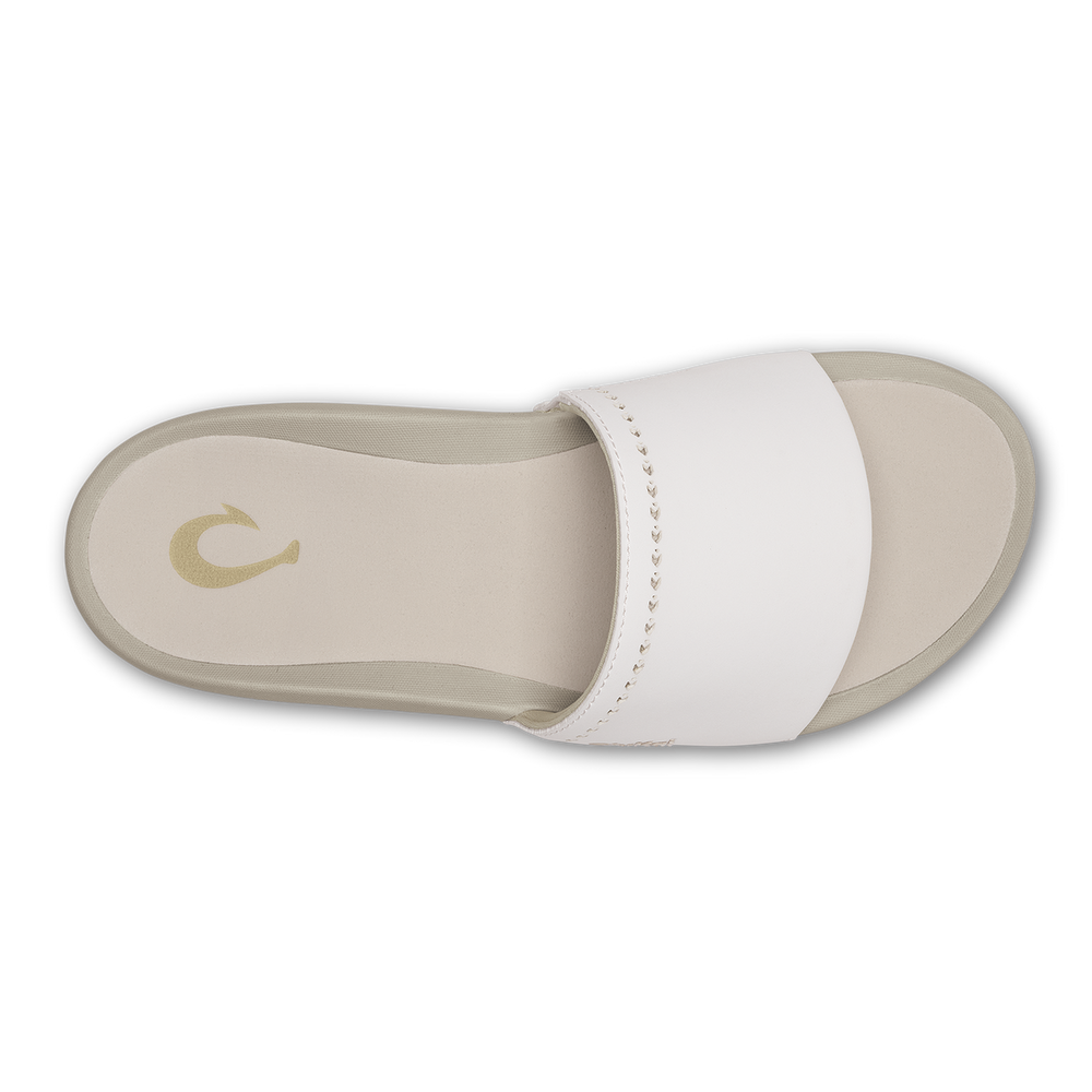 Ulele Slide - Bright White / Tapa | Women OluKai near me