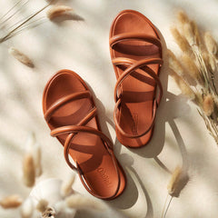 Tiare Strappy Women’s Leather Sandals - Fox | Women OluKai on sale